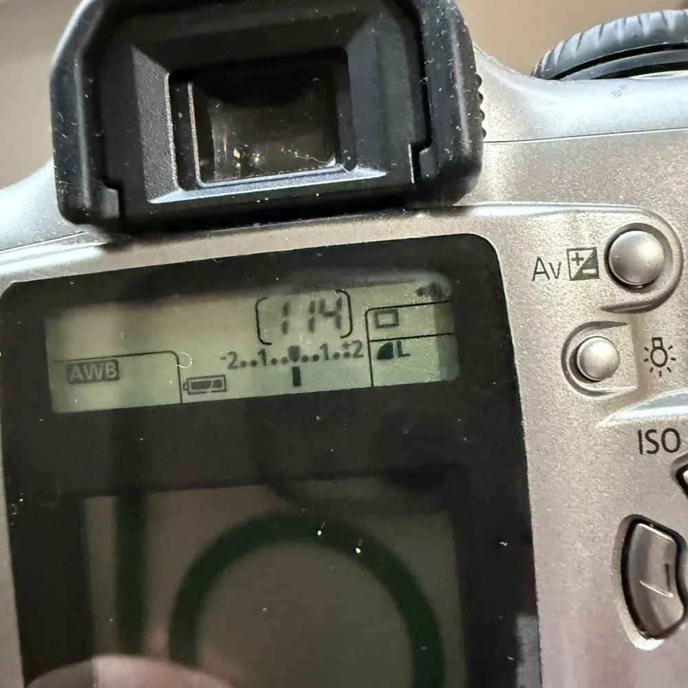 Canon EOS Silver and Black Camera 2000 working condition
